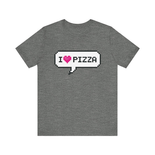 'I Heart Pizza' Unisex Graphic Heather Tee