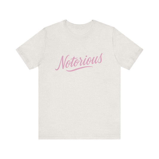 'Notorious' Unisex Graphic Heather Tee