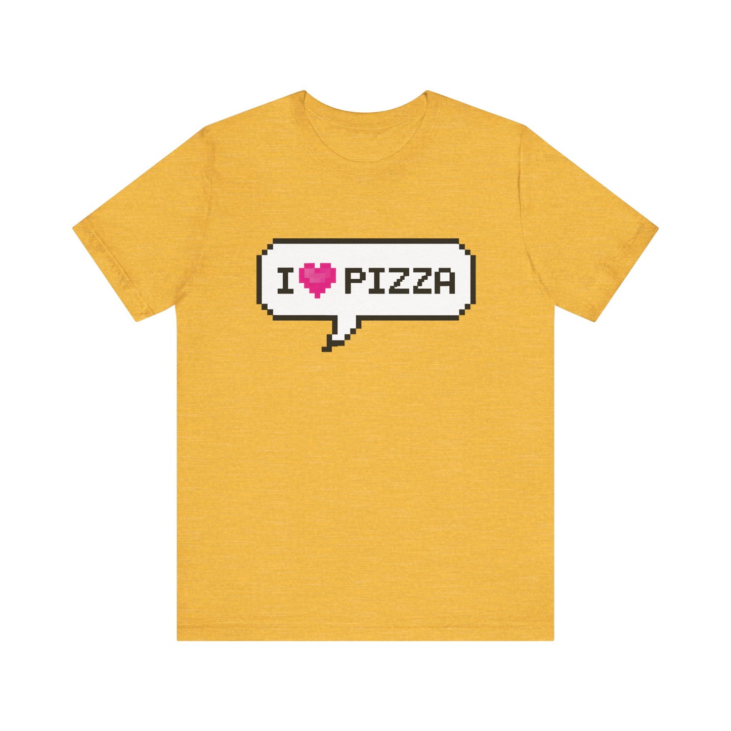 'I Heart Pizza' Unisex Graphic Heather Tee