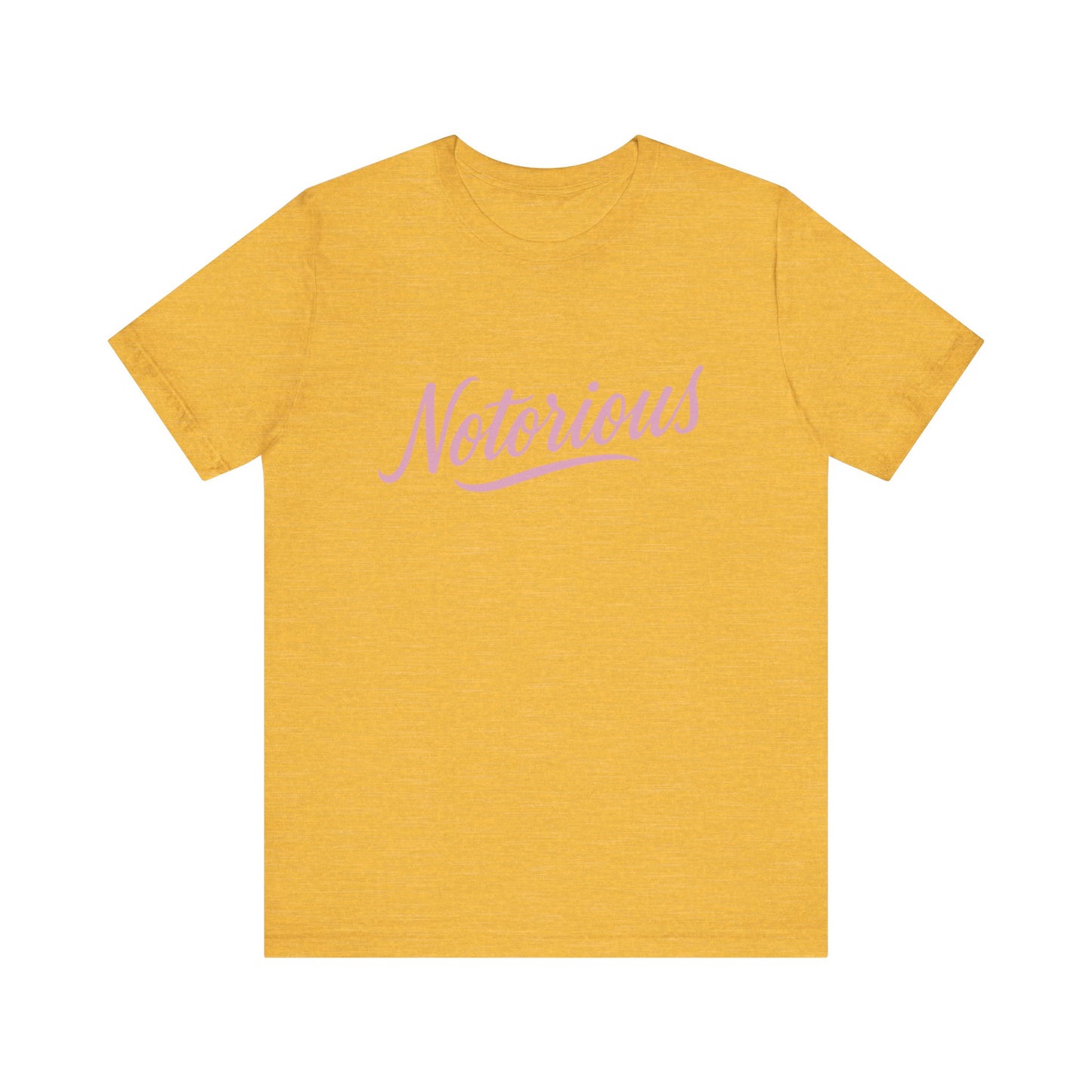 'Notorious' Unisex Graphic Heather Tee