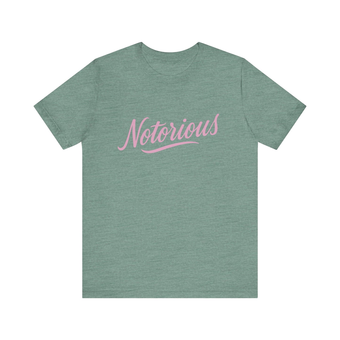 'Notorious' Unisex Graphic Heather Tee