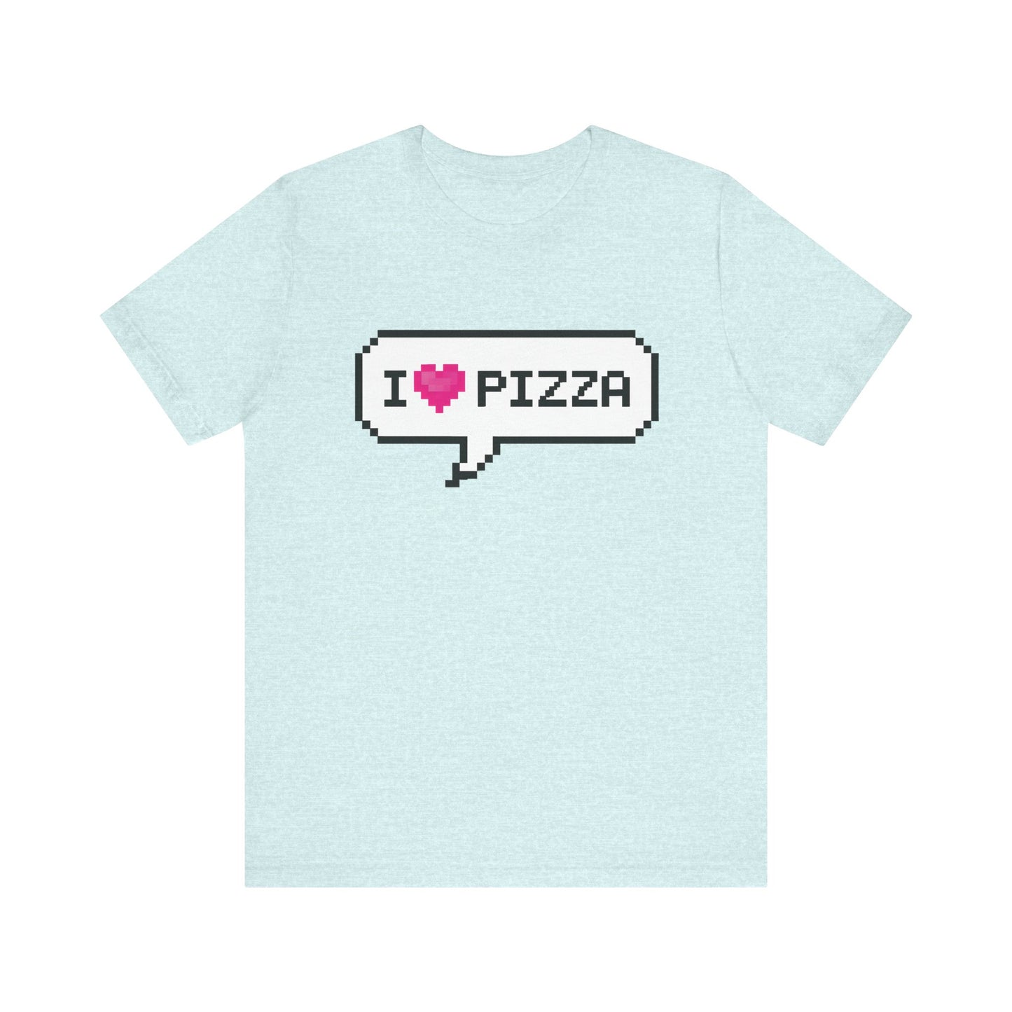 'I Heart Pizza' Unisex Graphic Heather Tee