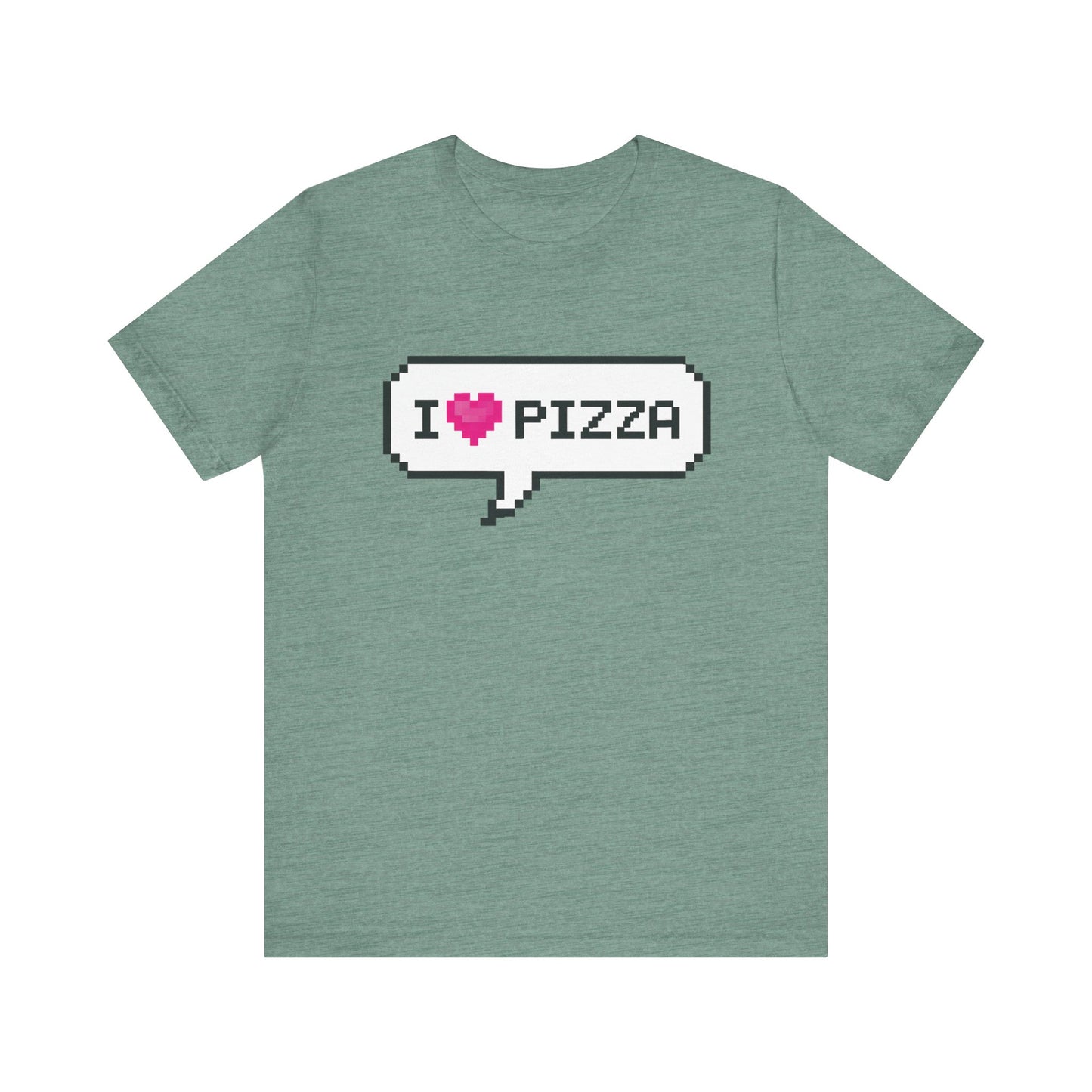 'I Heart Pizza' Unisex Graphic Heather Tee