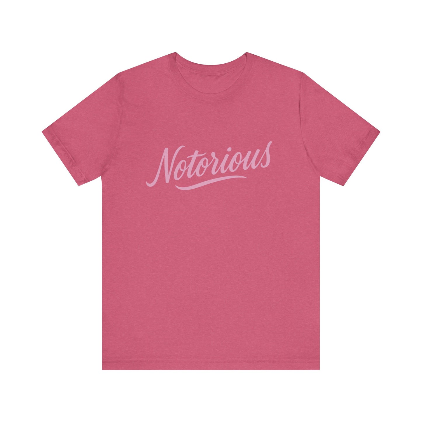 'Notorious' Unisex Graphic Heather Tee