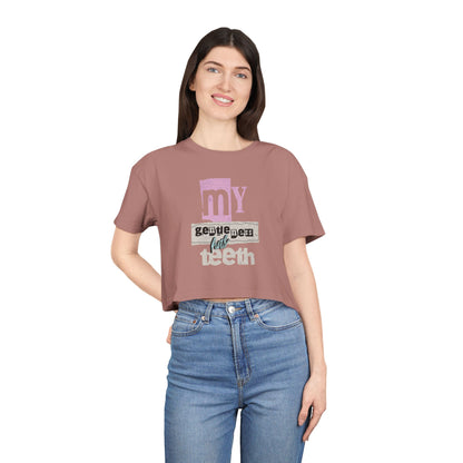Gentle Teeth Crop Tee